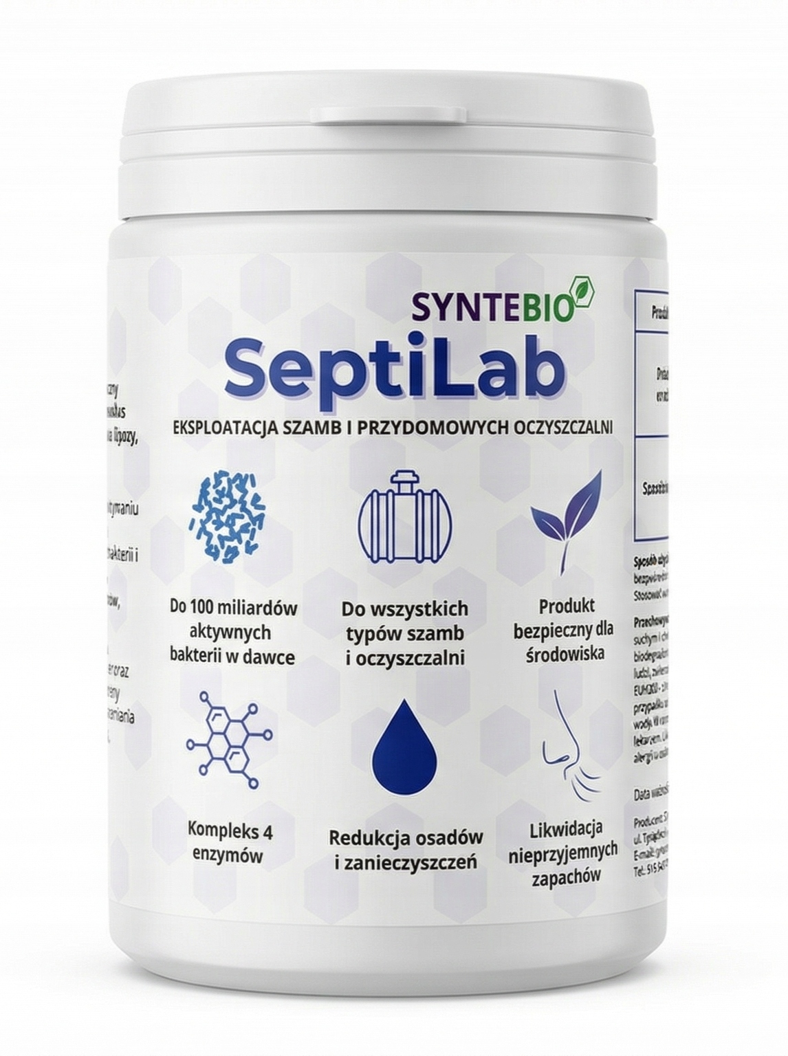 Stiprus BAKTERIJOS + ENZIMAI biopreparatas nuotekoms ir valymo įrenginiams 1KG