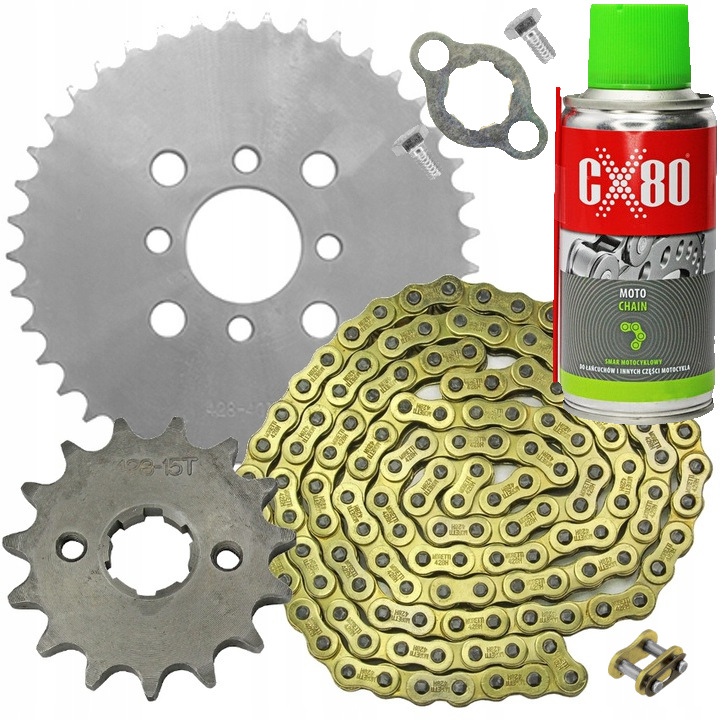 

Napęd Zębatka Łańcuch 428 Quad Atv Bashan 200 250