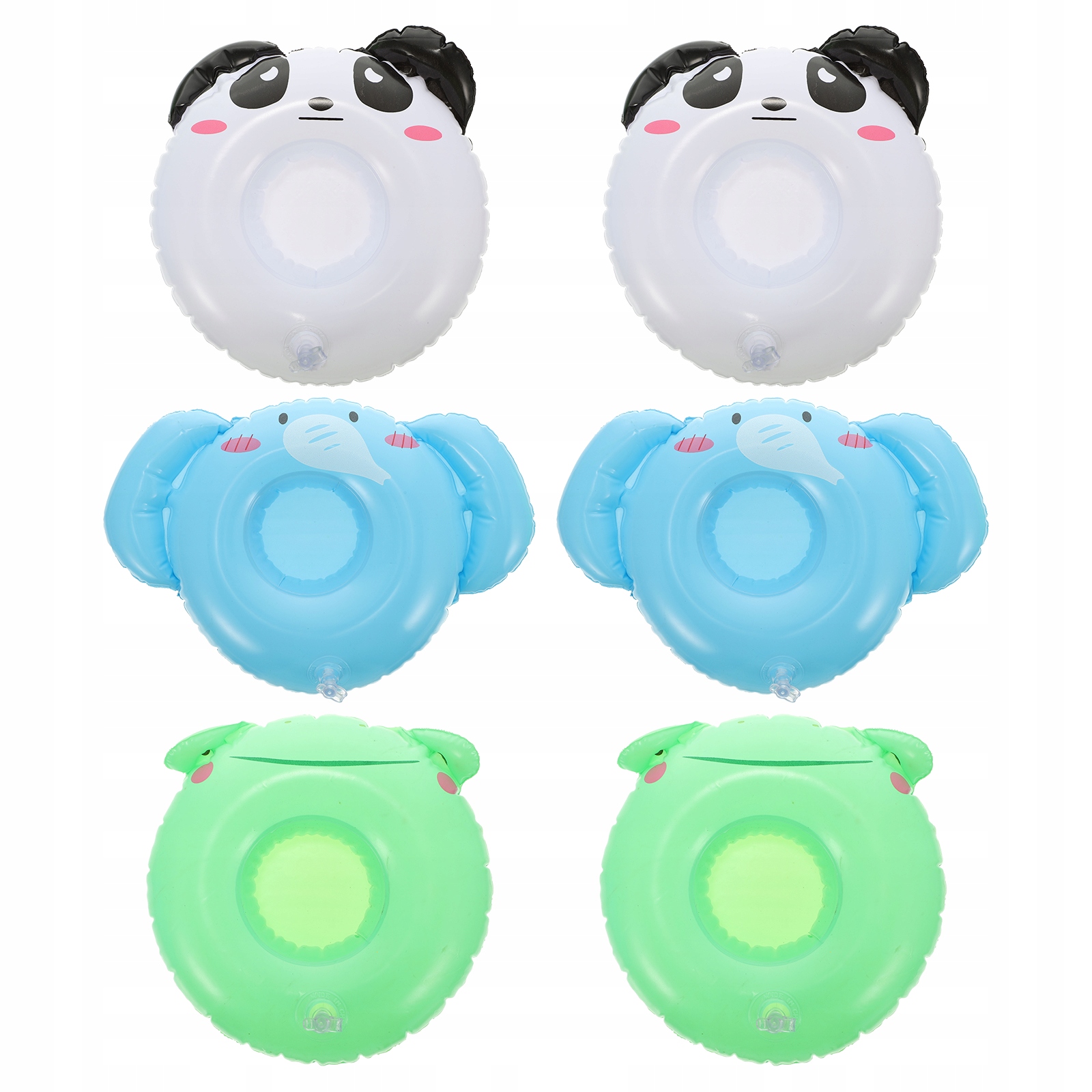 6 SZTUK DMUJĄCYCH UCHWYTÓW NA NAPOJE KARTONOWE WZORNICTWO ZWIERZĄT