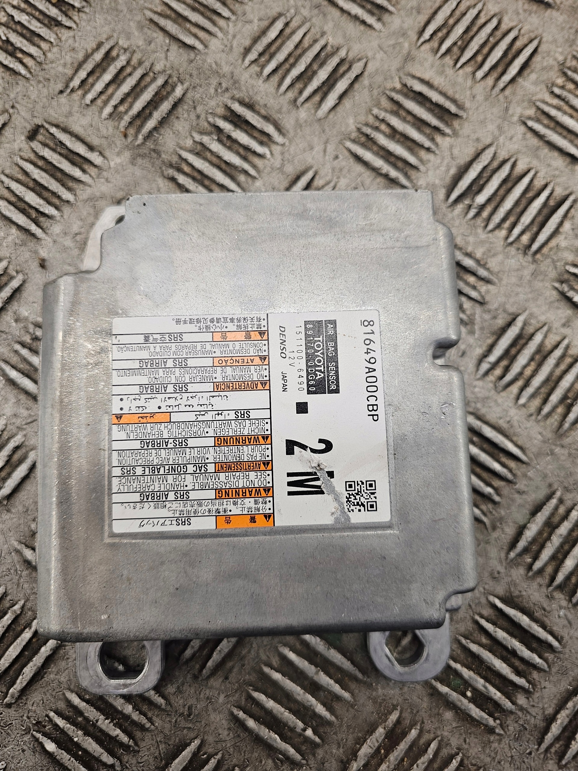 TOYOTA airbag control unit SRS module CRASH DATA CRASH RESET 89170-0DG60