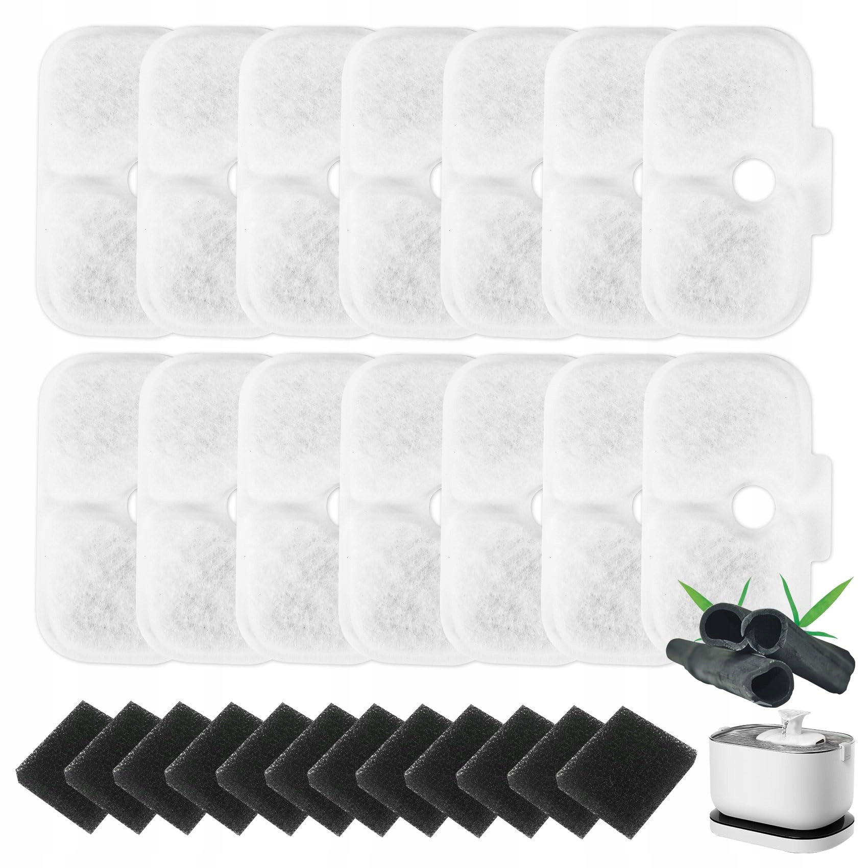 Levně Petlibro Filtry do fontány Pro Kočky 15+15 Kusů PLWF105 PLWF115 PLWF005