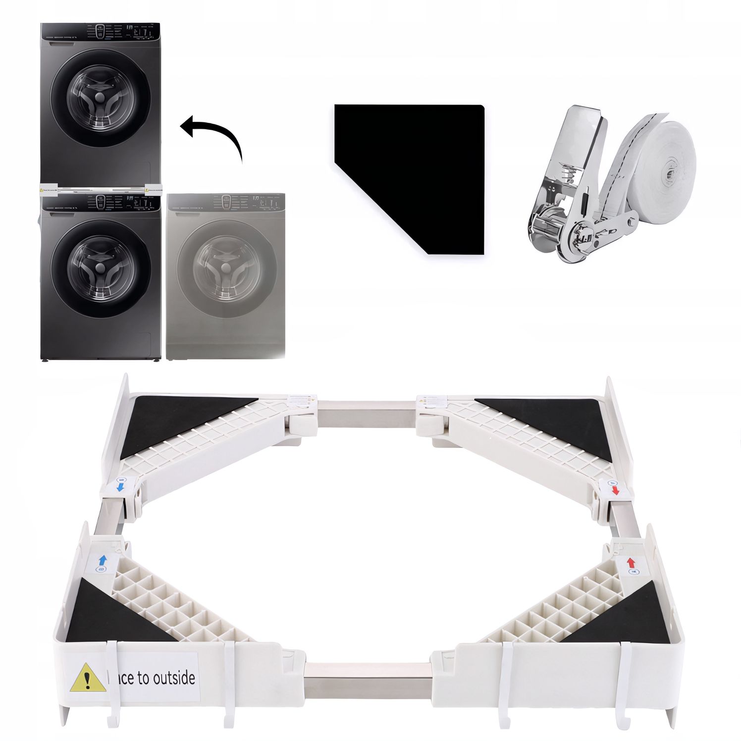 Łącznik Pralki Z Suszarką Uniwersalna Rama Pośrednia 46-72 CM