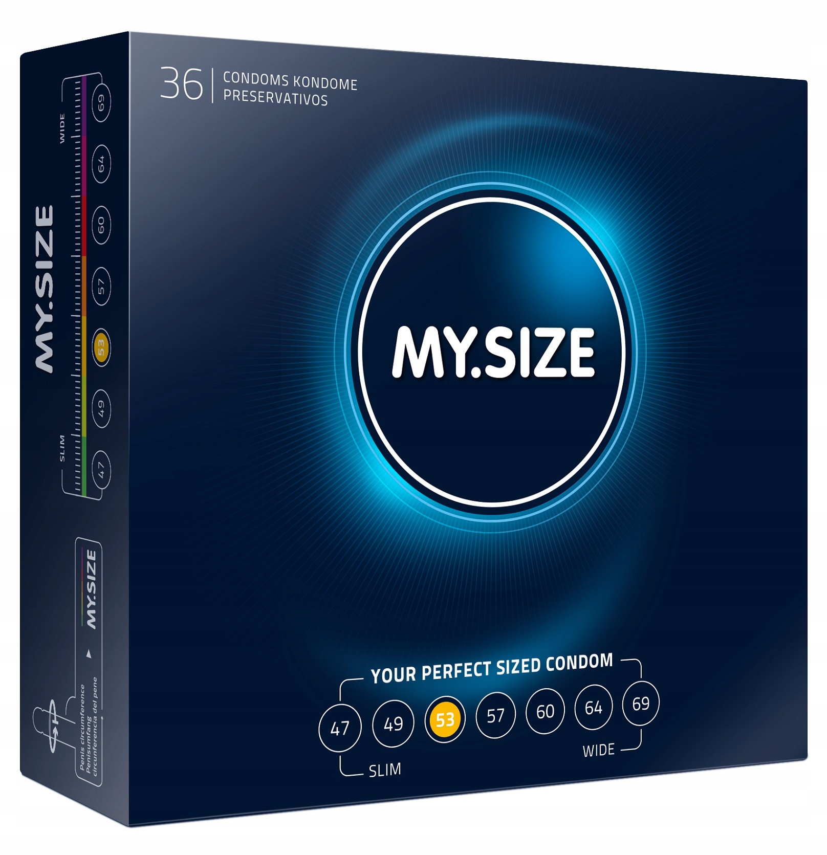 

My.size "53" dobrane do obwodu 36 sztuk