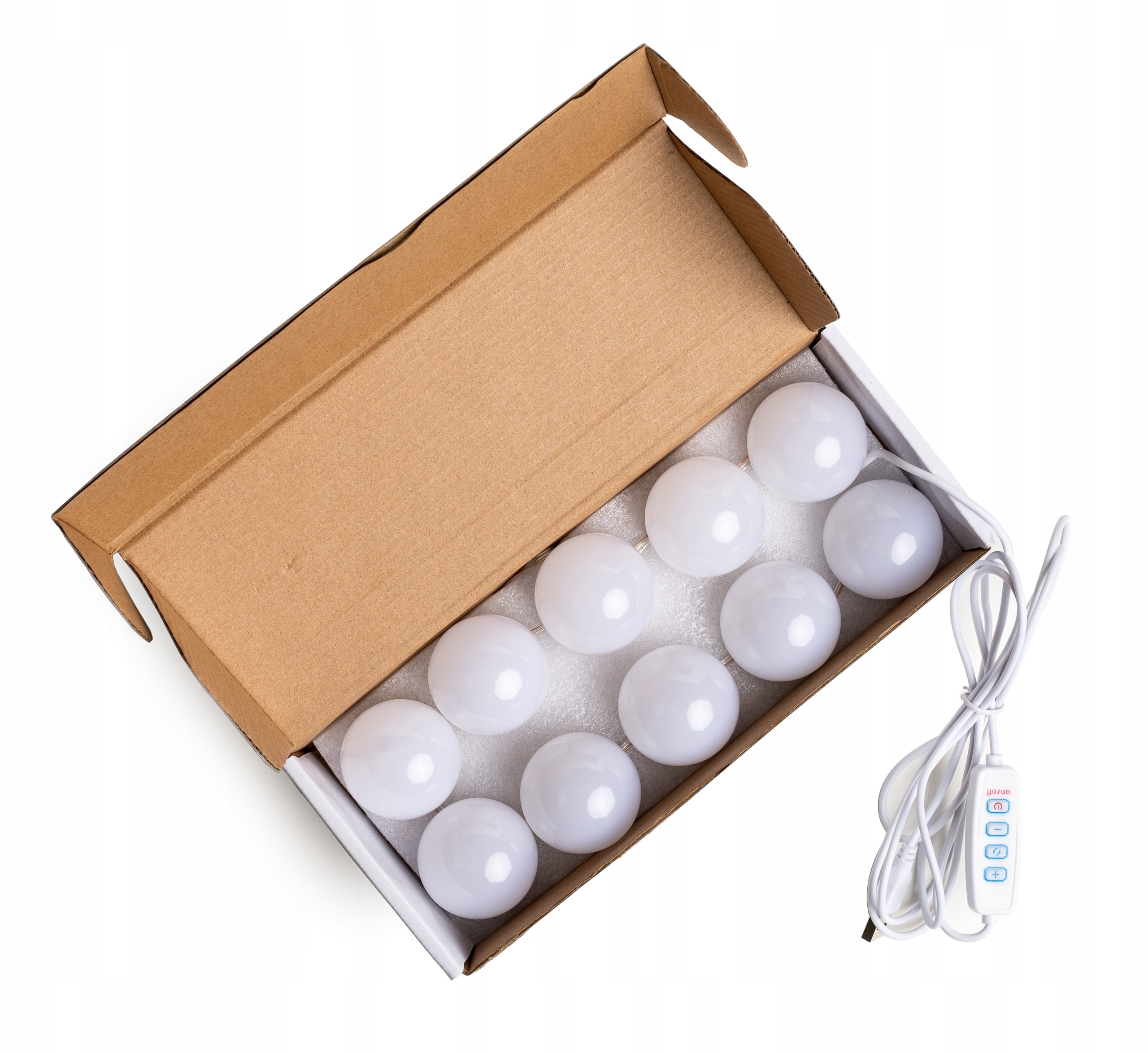 LAMPKI ŚWIATEŁKA LED NA LUSTRO DO TOALETKI MAKIJAŻ REGULACJA BARWY JASNOŚCI Kod producenta LMP-MU01