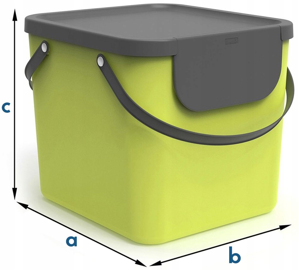 POJEMNIK KOSZ NA ŚMIECI DO SEGREGACJI PLASTIKOWY ROTHO ALBULA 40L ZIELONY Marka Rotho