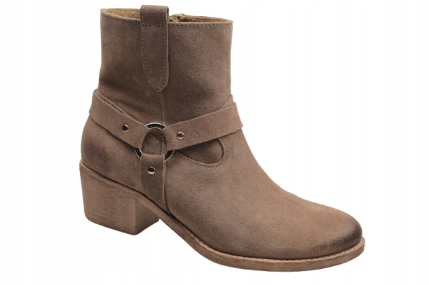 Kotníkové Boty Lemar 60477 37 Béžová Semiš