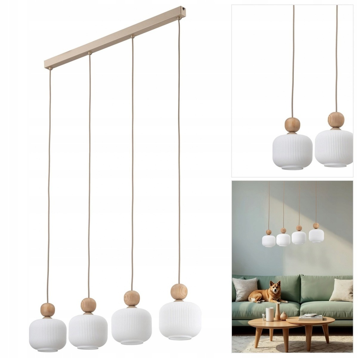 Lampa visí na bílém Ballo, moderní bodové světlo v chodbě Tk Lighting