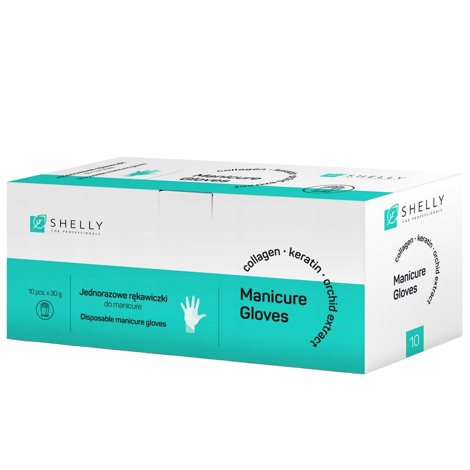 Maska na ruce pro manikúru Shelly, sada 10 ks jednorázových rukavic