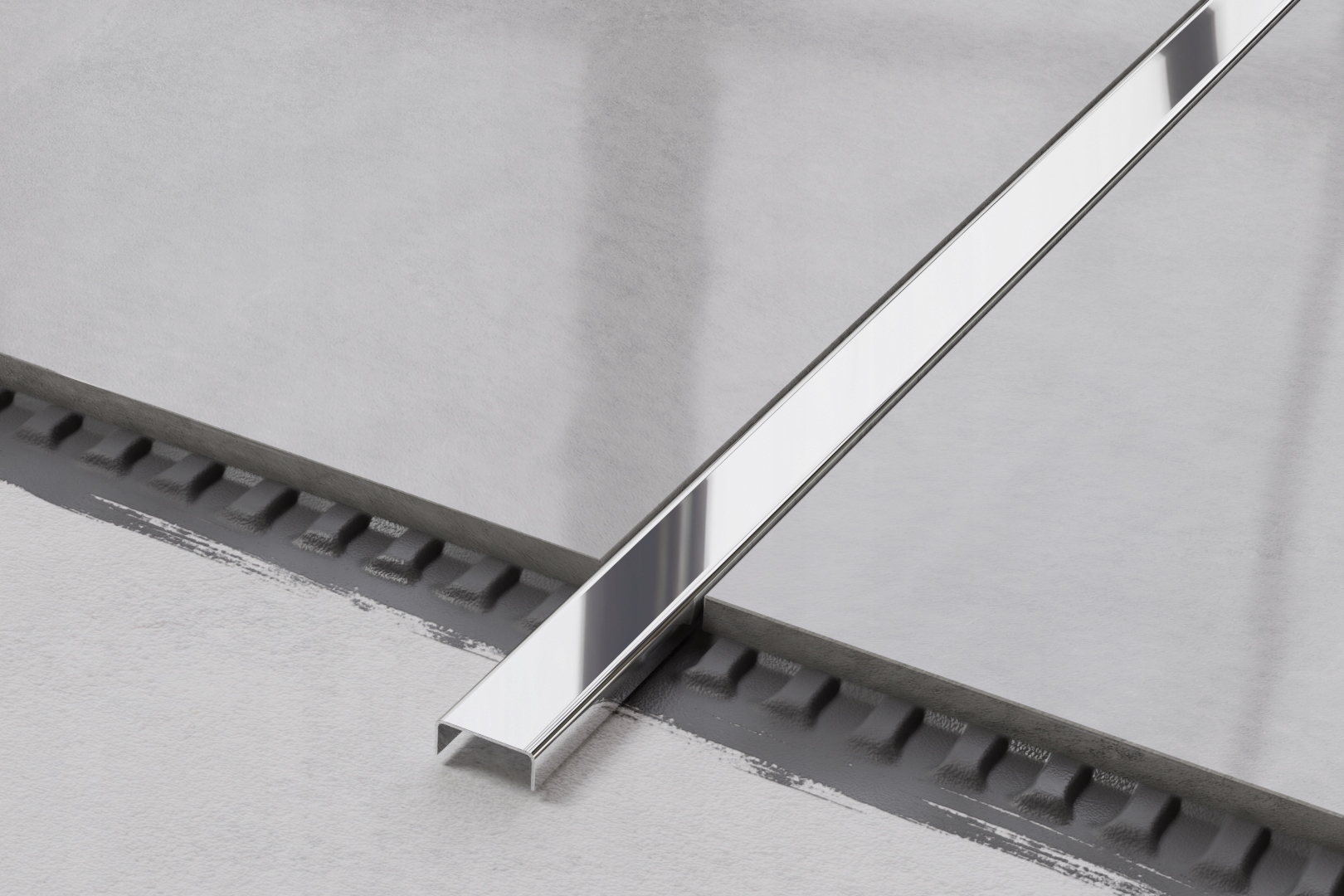 SREBRNA LISTWA DEKORACYJNA C 1 cm x 244 cm