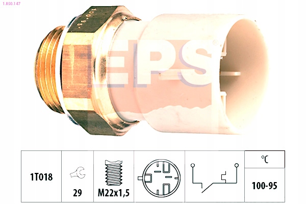 WŁĄCZNIK WENTYLATORA CHŁODNICY OPEL EPS