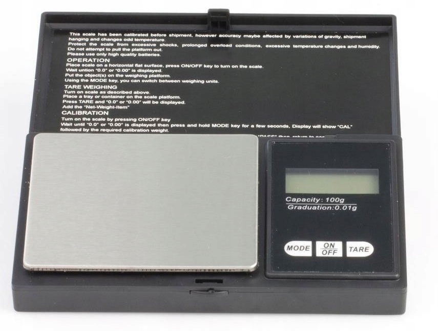 

Waga elektroniczna do ziół 500g x 0,01g