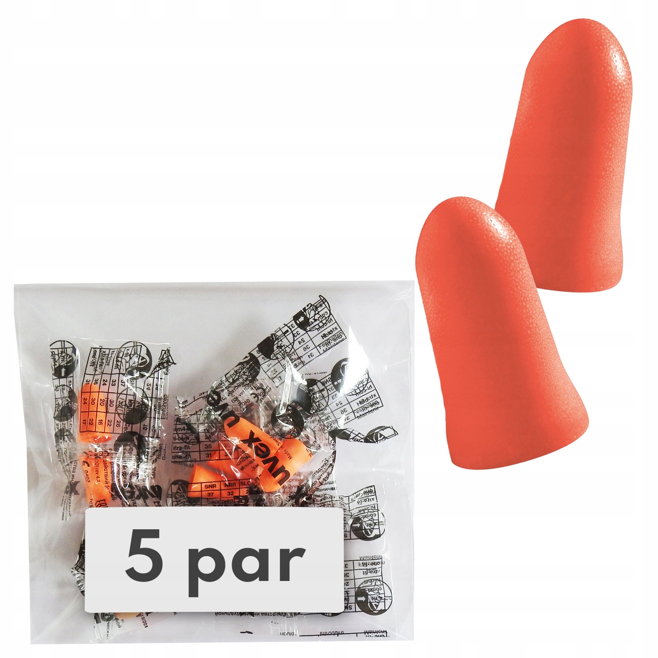 

Zatyczki stopery do uszu uvex Com4-fit 5 par