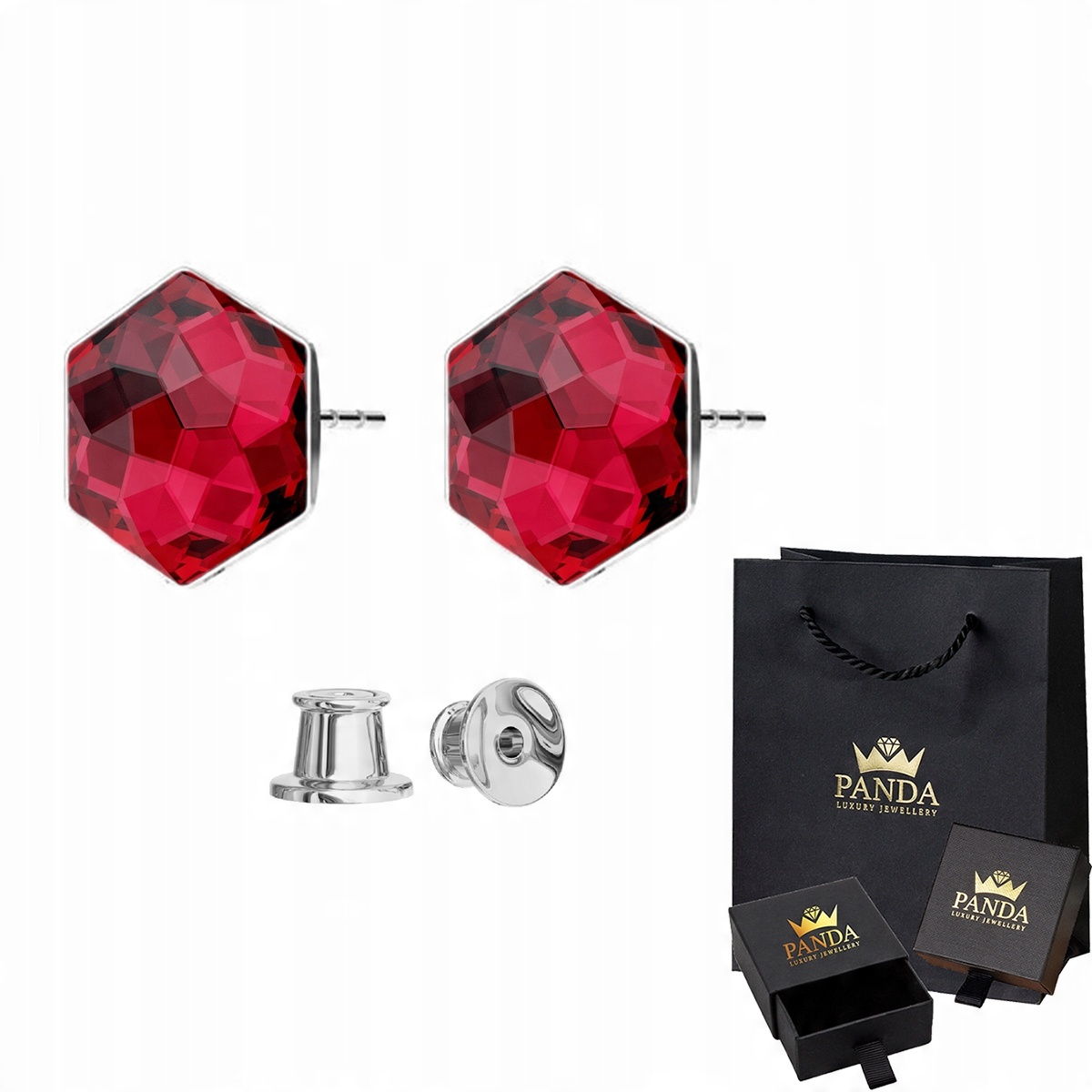 

Srebrne Kolczyki Sztyfty Swarovski Srebro 925
