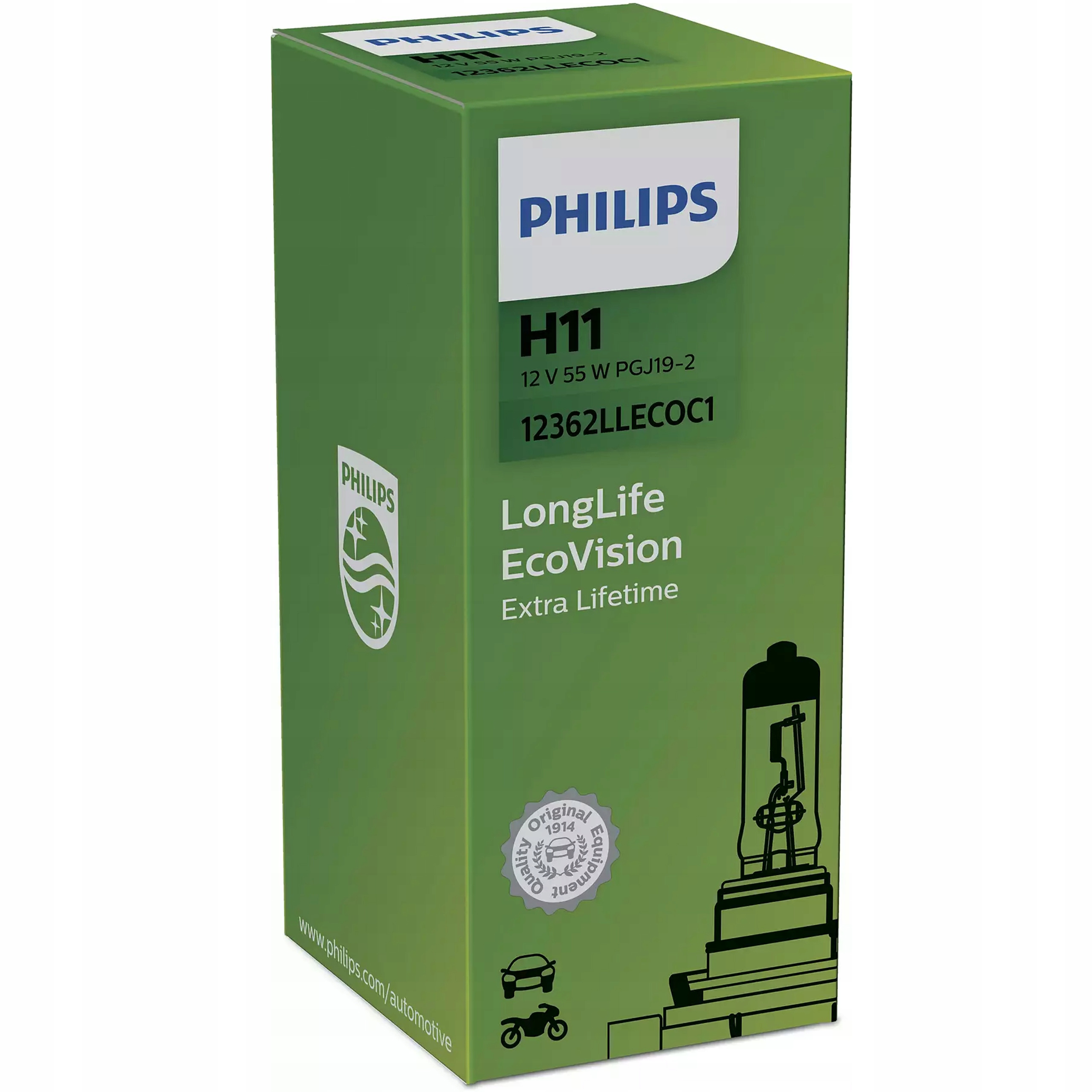 

Philips Żarówka H11 LongLife EcoVision 4xŻywotność