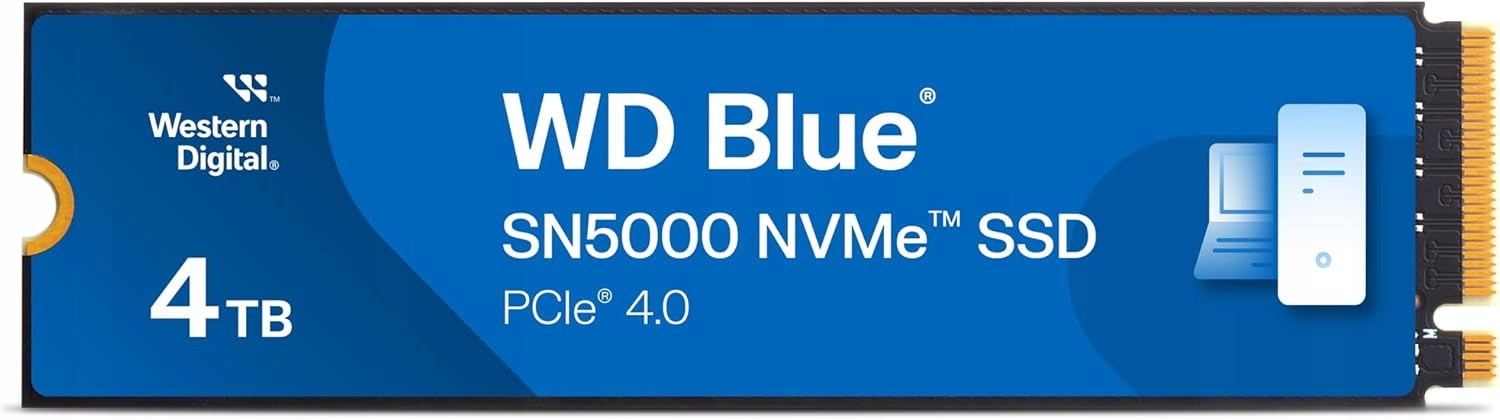 Dysk Ssd Do Komputera Laptopa Wd Blue SN5000 4TB PCIe 4.0 NVMe M.2 2280