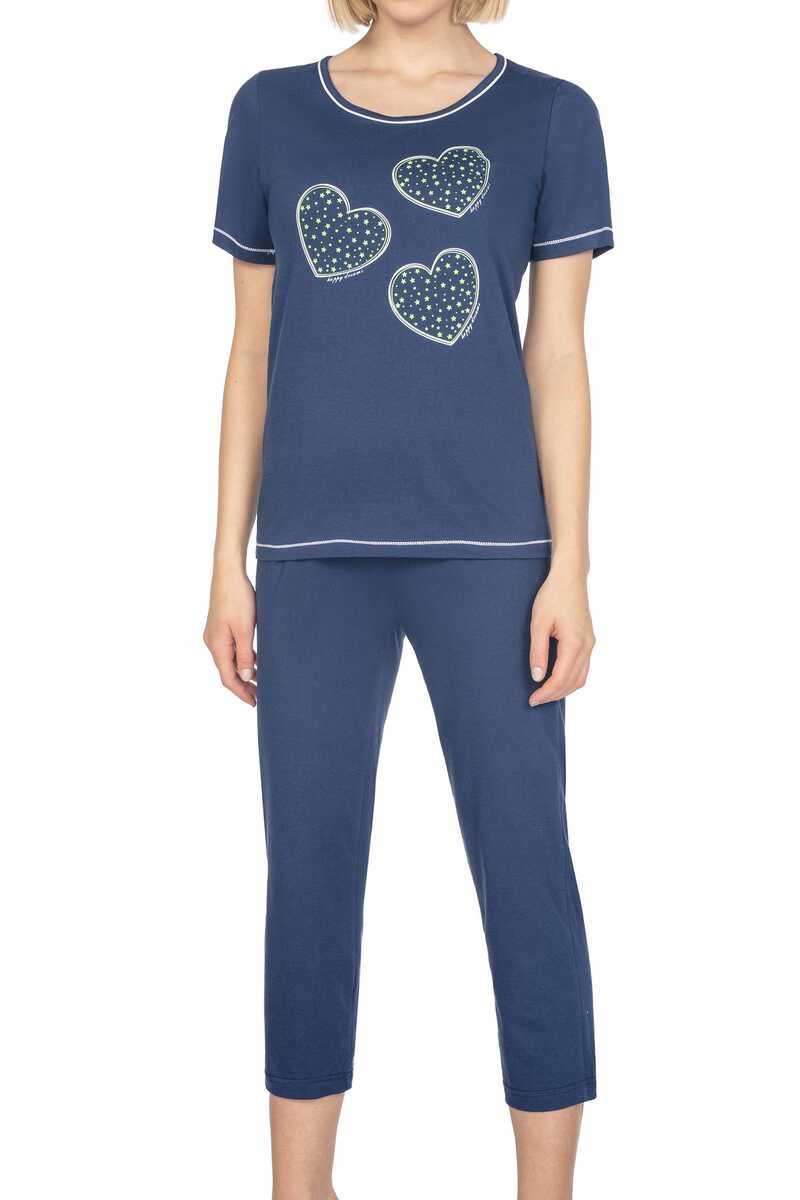 Regina Pyžamo 667 tmavě modré plus 2XL