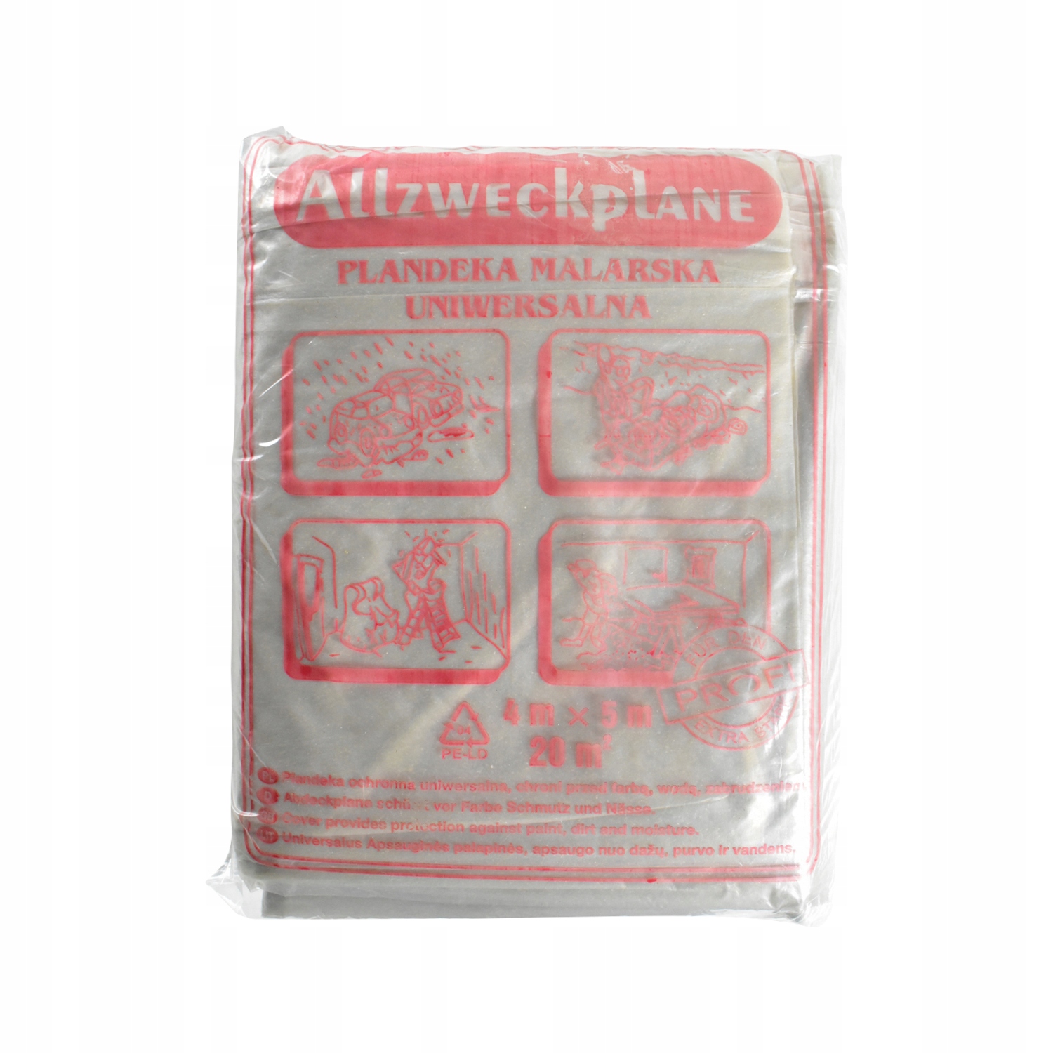 Fólie 4 X 5 M Na Podlahy Oken, Silná, Stavební, Univerzální