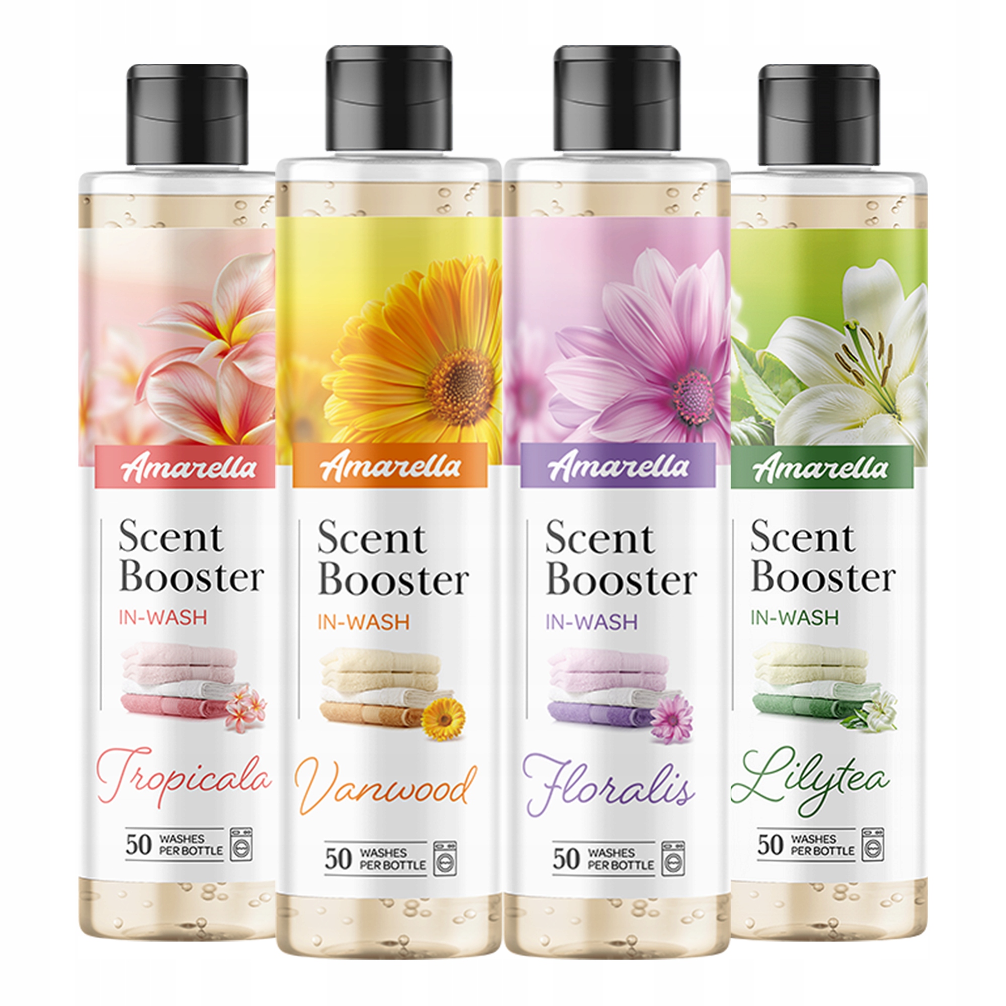 Levně Vůně do praní Amarella Mix Sada 4 x 250 ml parfém na tkaniny a oblečení