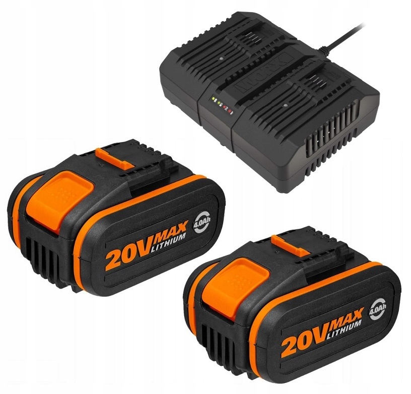 WORX DMUCHAWA ODKURZACZ DO LIŚCI WG583E 2 x 4Ah Moc 1 W