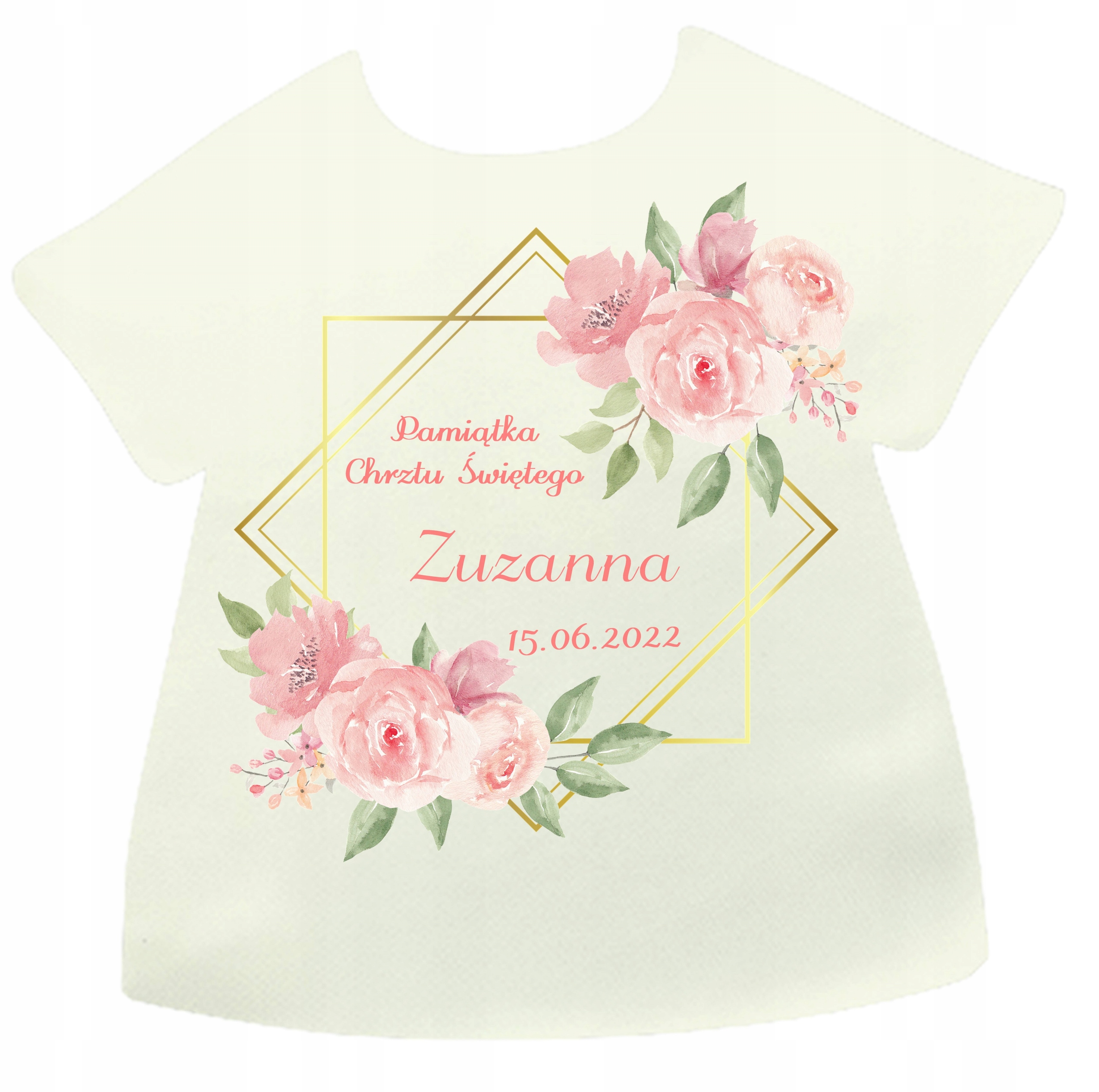 

Szatka do Chrztu na Chrzest Boho imię oraz data