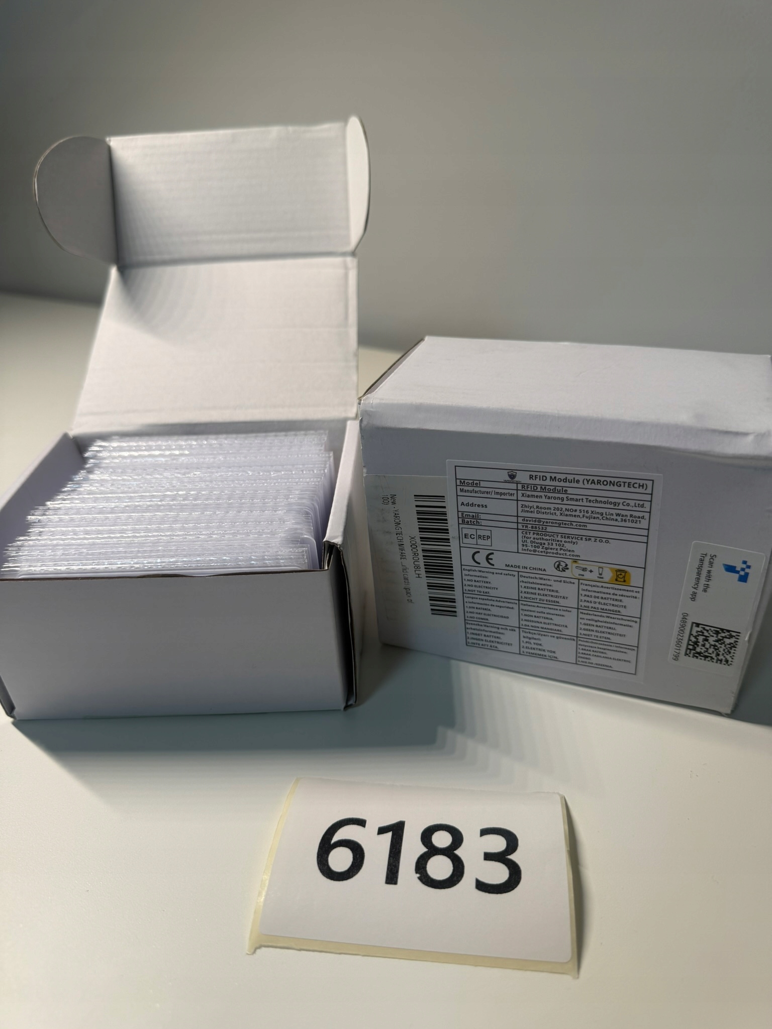 Sada 100 Rfid karet Mifare 13.56 MHz značky YarongTech (6183-82)