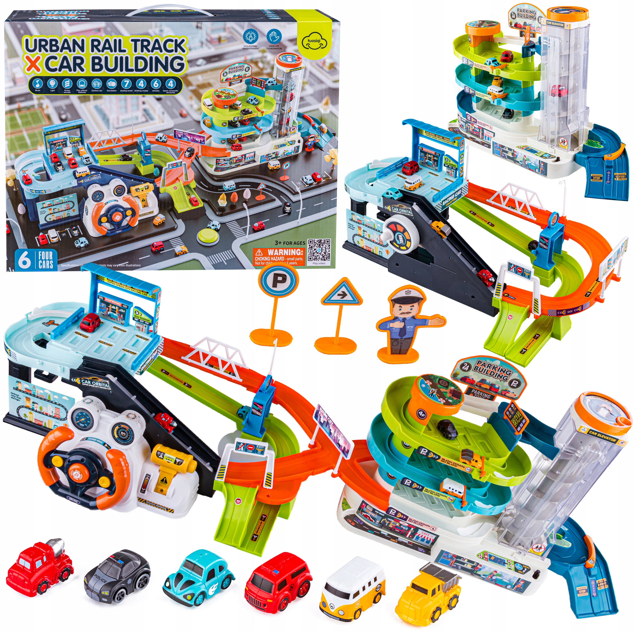 

Parking Garaż Tor Zjazd Samochodowy + Kierownica