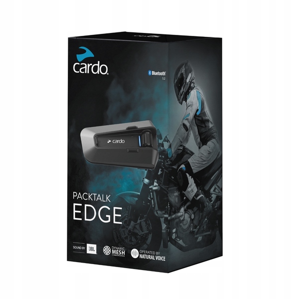 Motocyklový Interkom Cardo Packtalk Edge Single Reproduktory Jbl Na 1 Prilbu