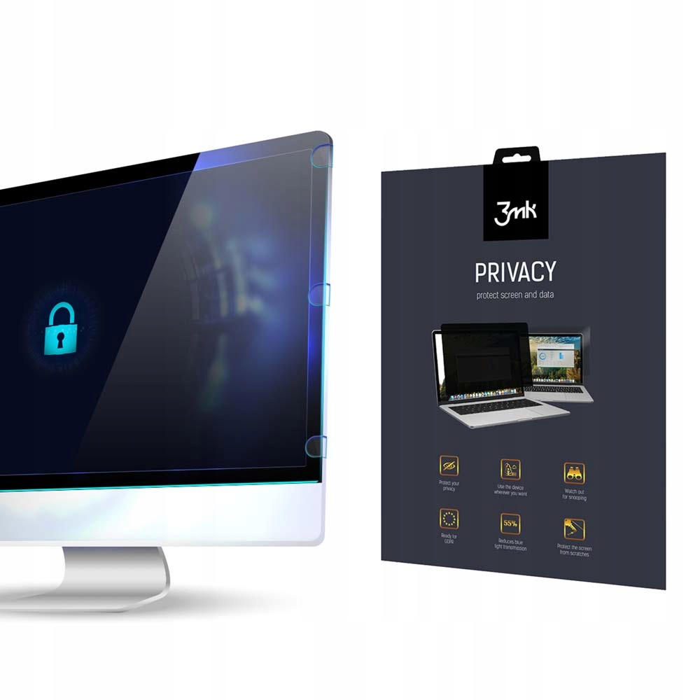 Fólie pro Hp EliteBook 645 G10 – up to 15" 3mk Privacy 2-way