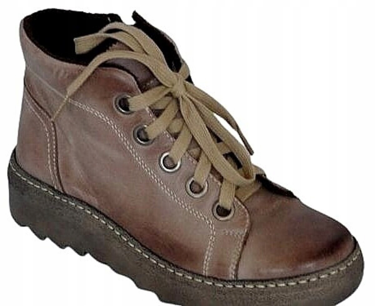 Dámské Boty Z Přírodní Lícové Kůže Hnědé 1175 40 Ars