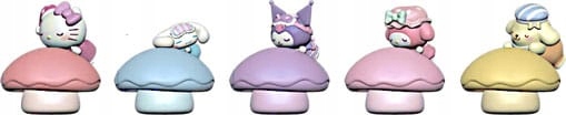 Noční lampa Sanrio ze série „Malé houby“ – minifigurky Hello Kitty a její postavy