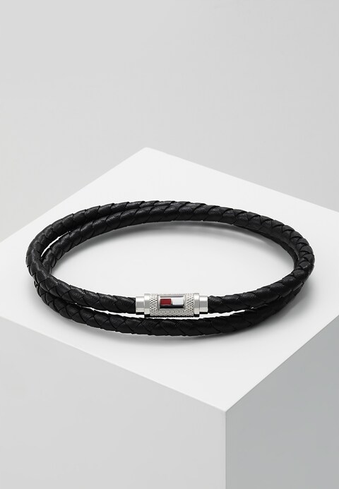 TOMMY HILFIGER BRANSOLETKA MĘSKA SKÓRA+METAL