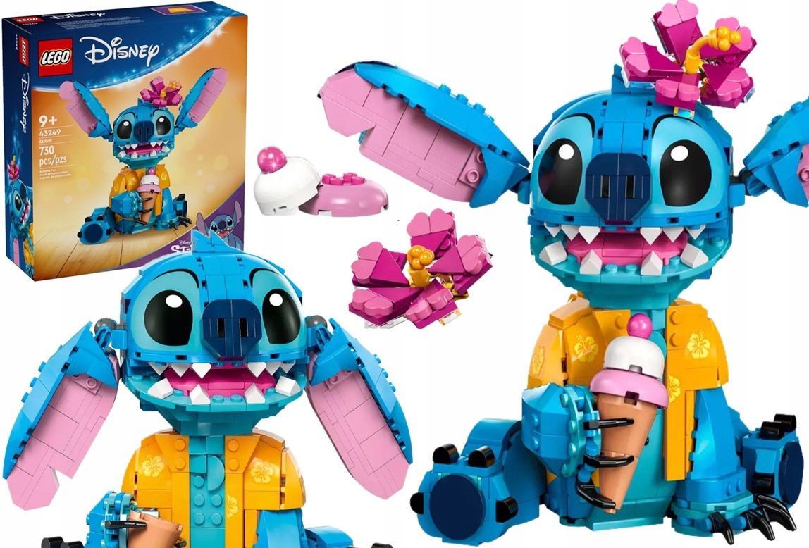 730 dílků stavebnice Lego Disney Lilo&Stitch figurka Stitch 43249