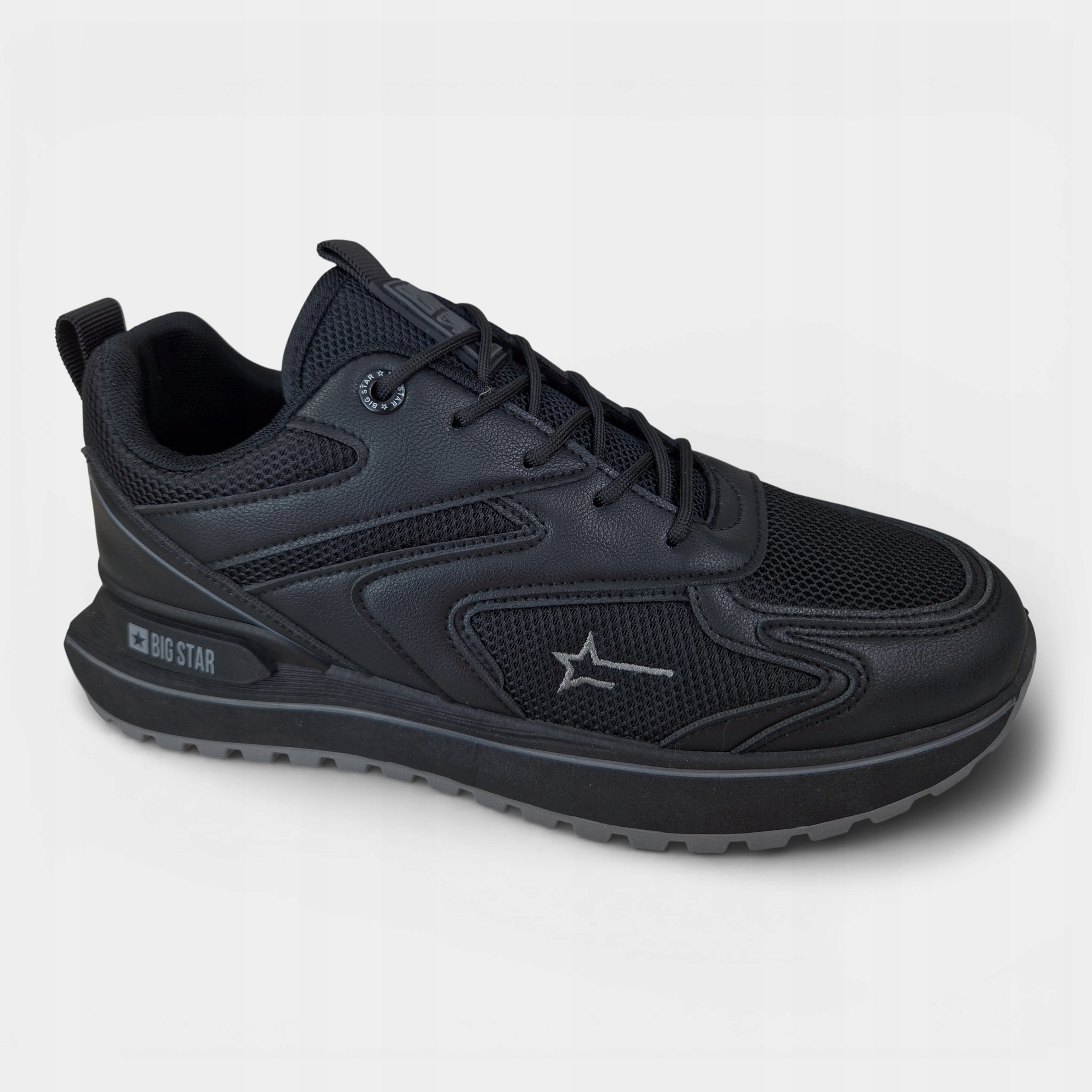 Sneakersy męskie Buty Sportowe Big Star Casualowe czarne RR174549 43