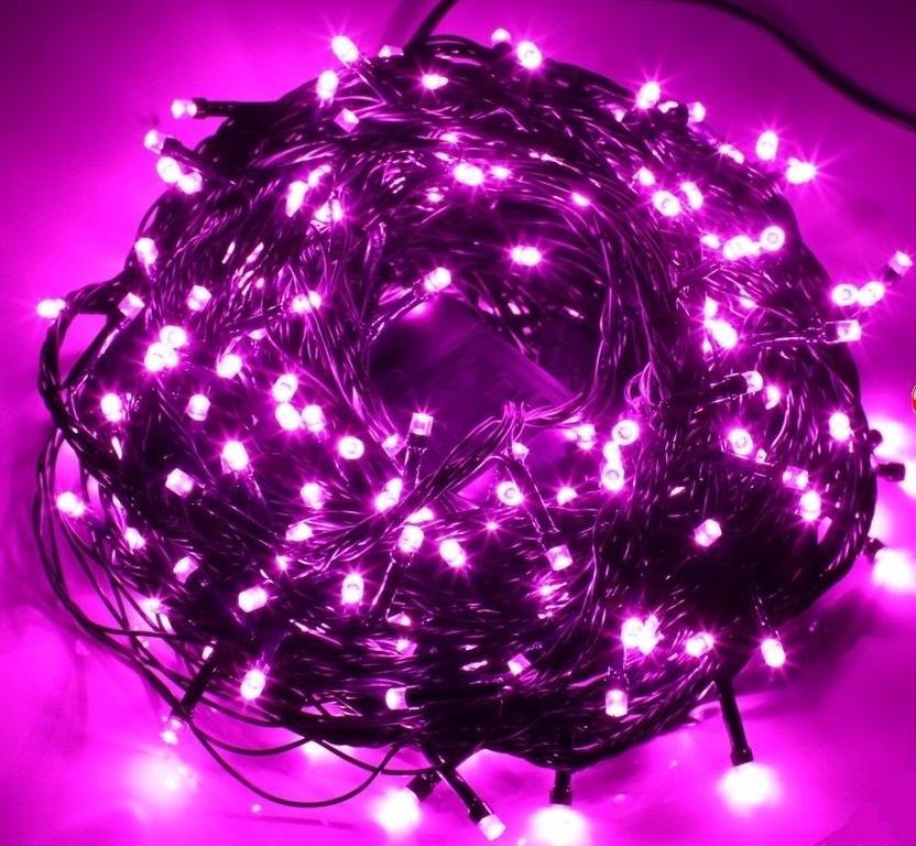 LAMPKI CHOINKOWE 500 LED RÓŻOWE 38M ZEWNĘTRZNE Kod producenta L500R