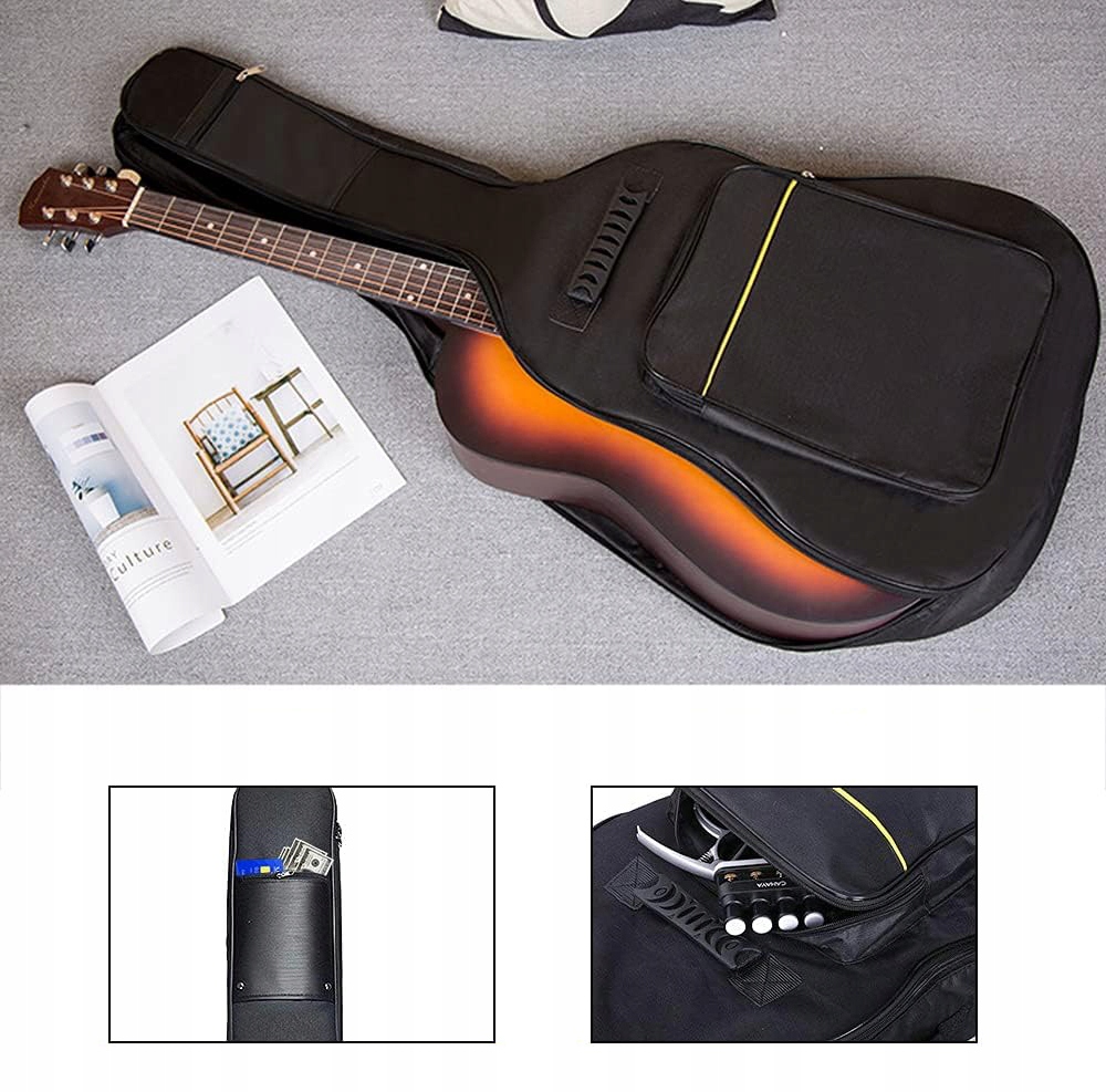 FUTERAŁ DO GITARY TORBA POKROWIEC ETUI WODOODPORNA DO 39/40/41 CALI Marka inna