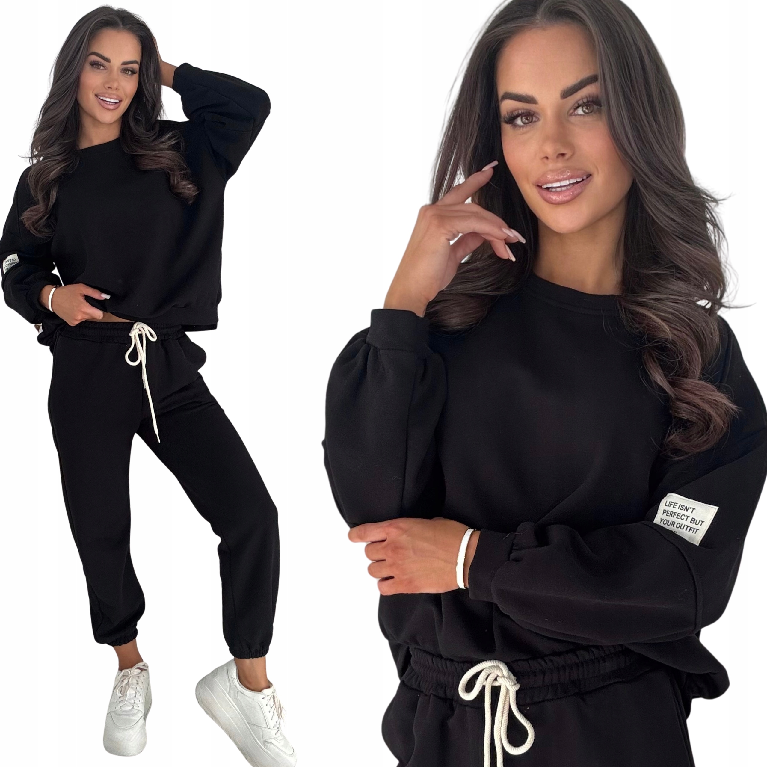 Dres Damski Komplet Zestaw Kobiecy Sport Bawełna One Size Czar 3084