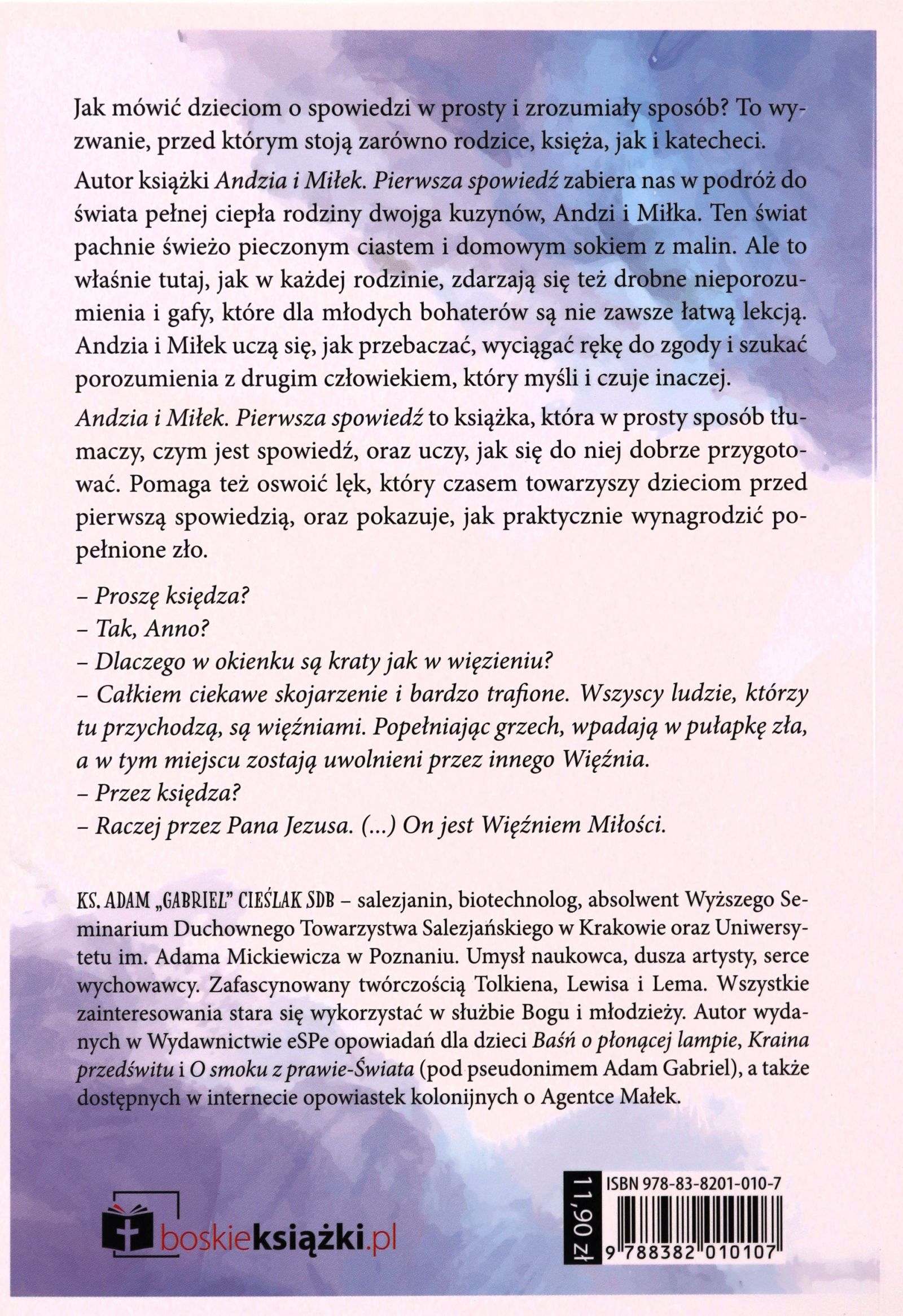 ANDZIA I MIŁEK PIERWSZA SPOWIEDŹ - Adam Cieślak (K Stan opakowania oryginalne