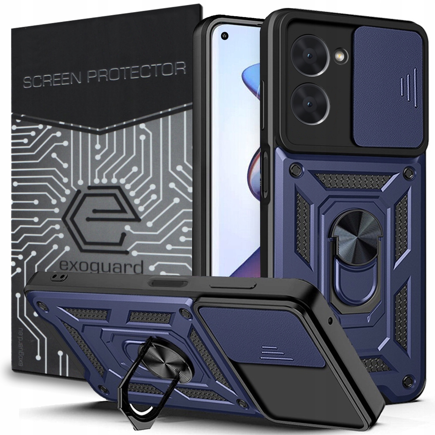 

Case Obudowa Etui Pancerne+szkło do Realme 10 (4G)