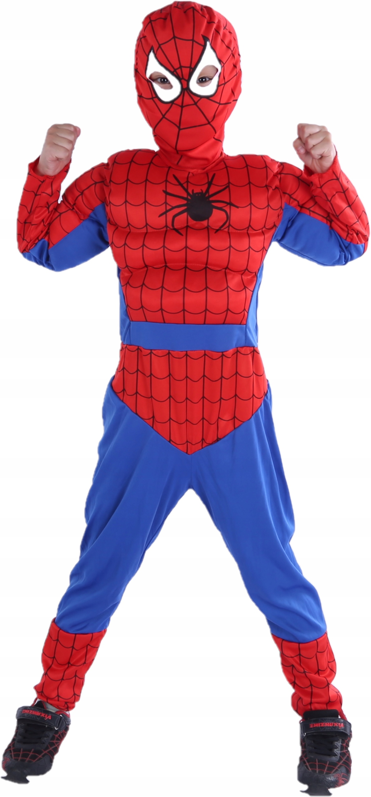 

Strój Spiderman Człowiek Pająk Maska 110/120 3D