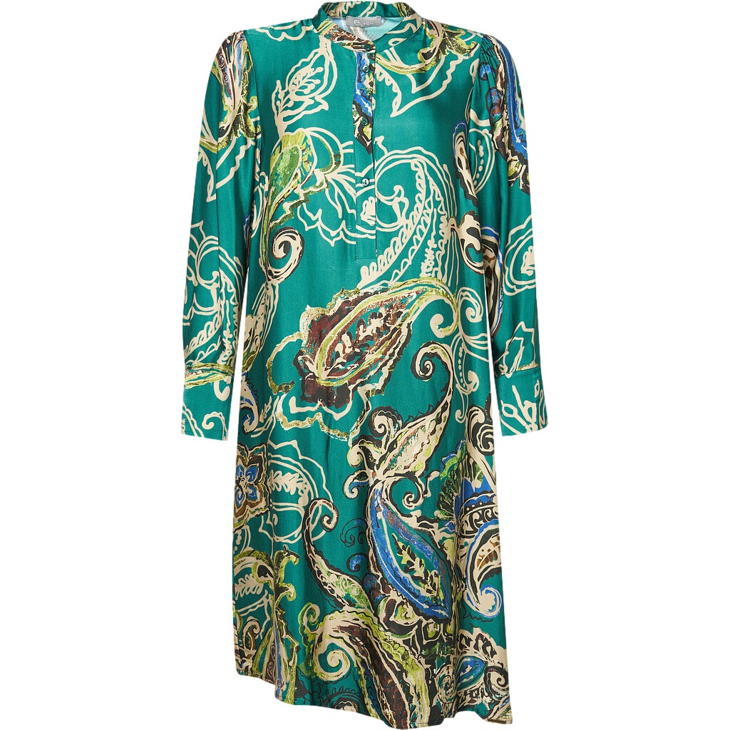 Večerní Šaty S Krásným Vzorem Zeleň Elton E907 44