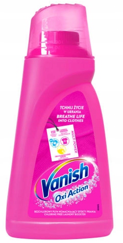 

Vanish Oxi Action Pink Kolor odplamiacz tkaniny 1L