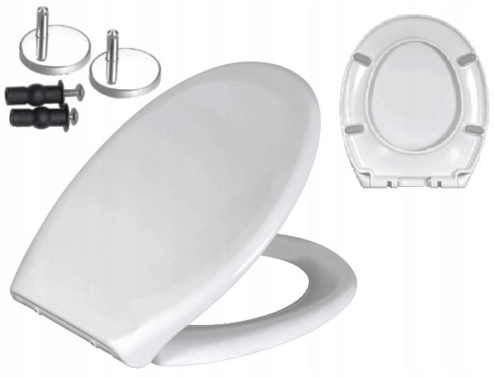 TWARDA DESKA SEDESOWA WOLNOOPADAJĄCA KLAPA WC ANTYBAKTERYJNA LEKKA MOCNA