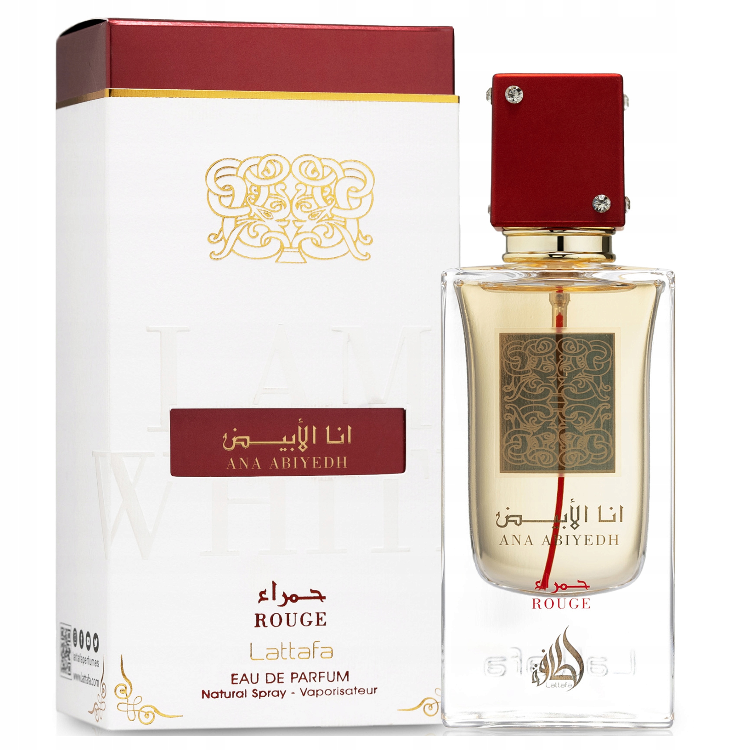 Arabské Parfémy Dámské Originál Lattafa Ana Abiyedh Rouge 60 Ml Trvanlivé