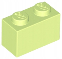 

Lego 3004 Klocek 1x2 żółto-zielony Nowy (1g)