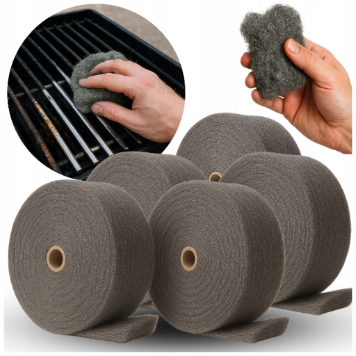 Oceľová vata 5 kg Čistenie grilu a roštu Leštenie Renovácia