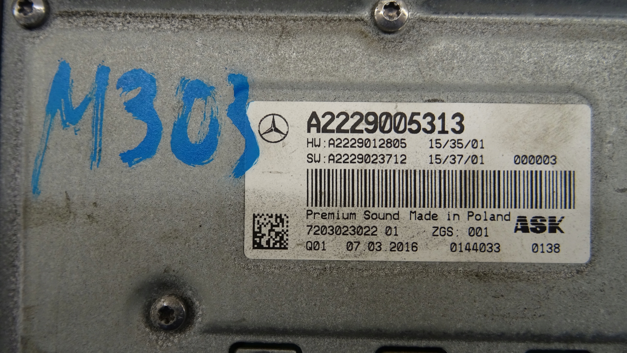 amplifier Mercedes-Benz OE A2229005313 nr M303