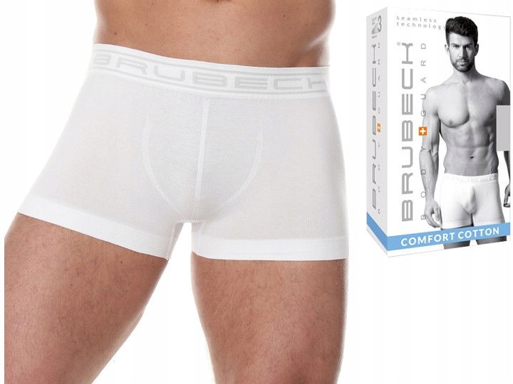 

Bokserki Brubeck Shortbox 10050A Bezszwowe Białe S