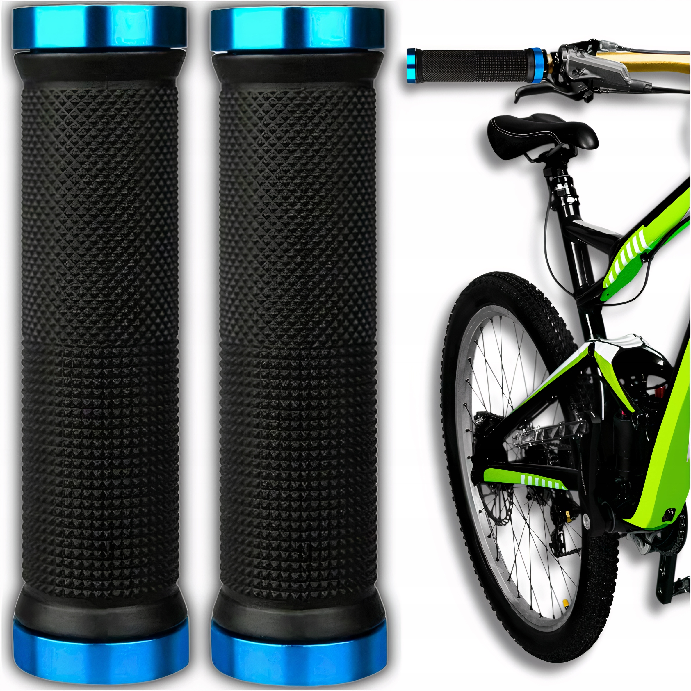 SKRĘCANE CHWYTY KIEROWNICY RĄCZKI GRIPY ROWEROWE