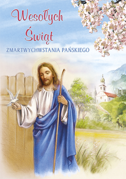 KARNET KARTKA ŚWIĄTECZNA WIELKANOC Z BROKATEM 1szt