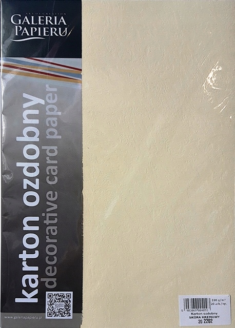

Karton ozdobny Skóra 230g Kremowy 202202